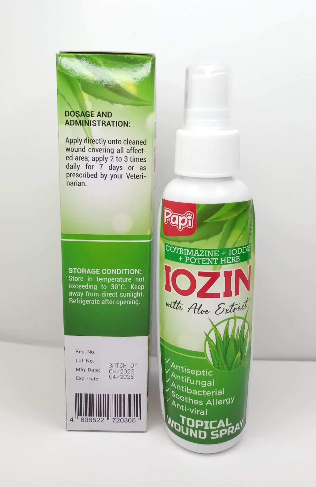 Iozin best sale wound spray