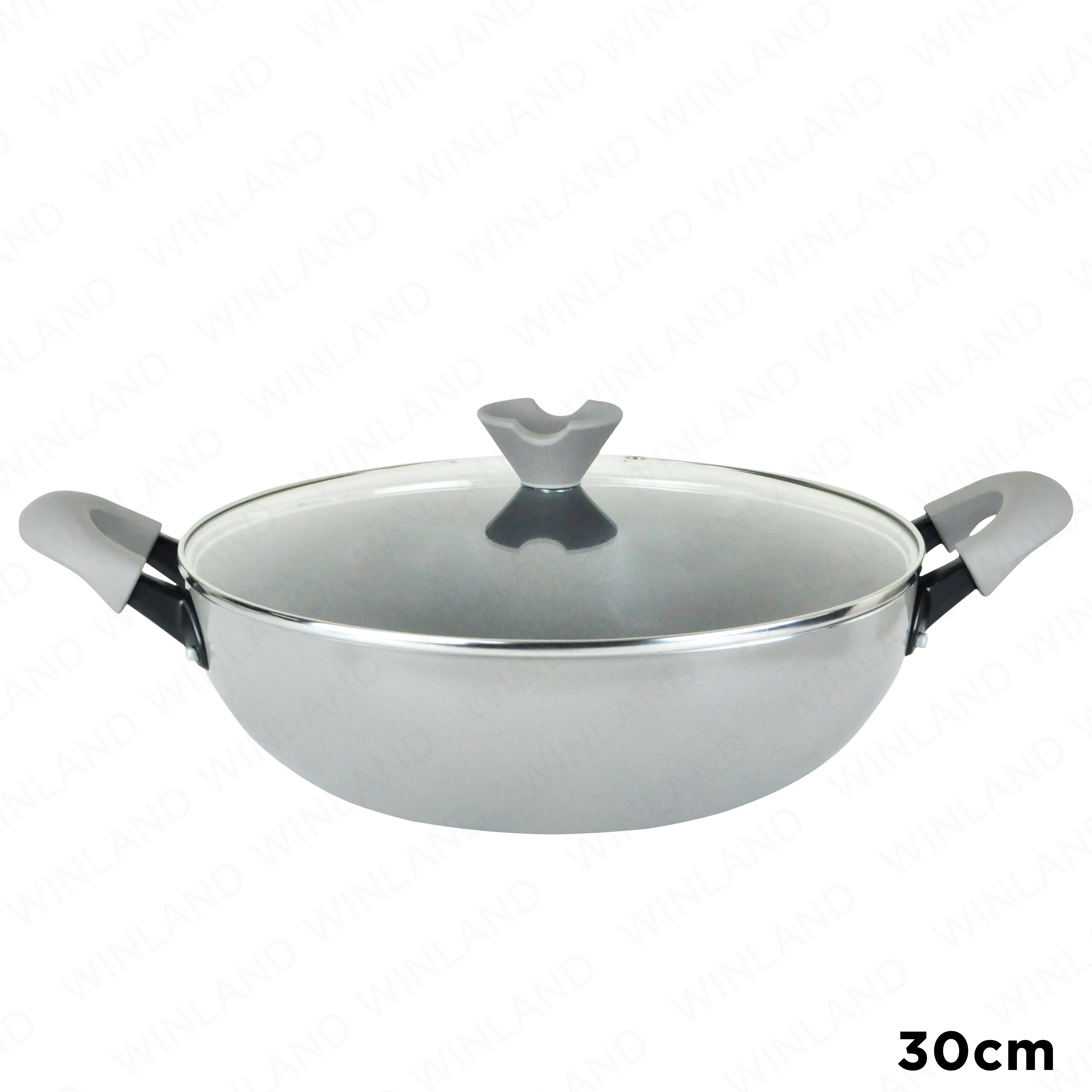 30cm NS Aluminum Wok w/Lid 