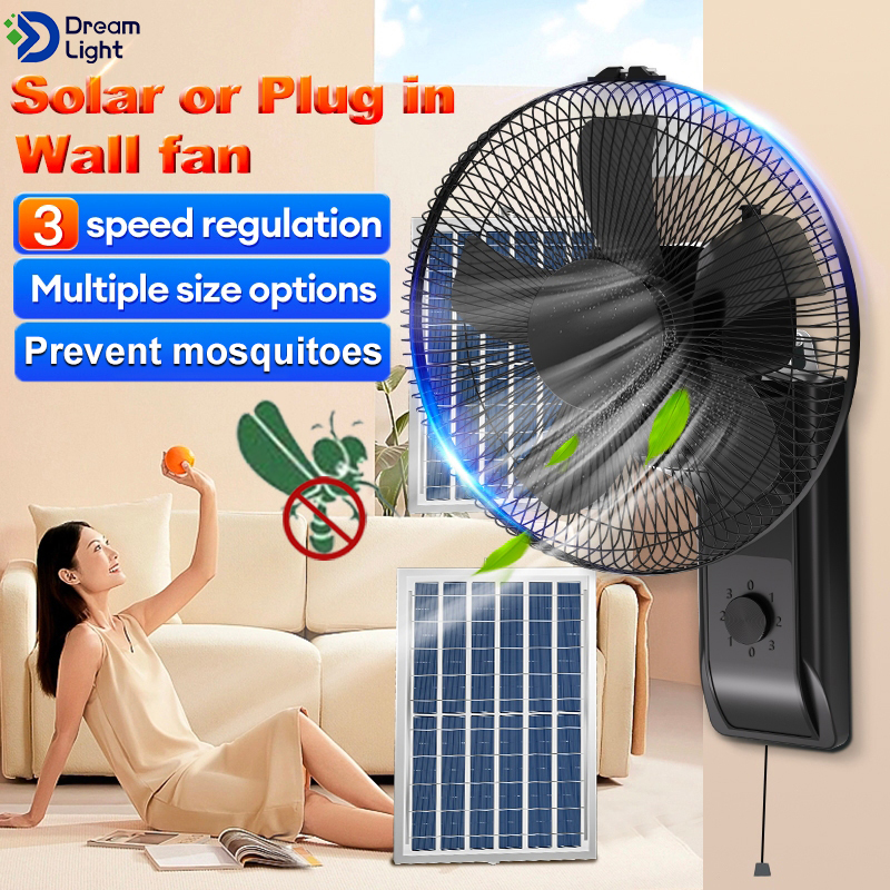 "Outdoor Waterproof Solar Fan with Variable Speed and Timer"