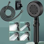 3-in-1 Portable Shower Head Set with Hose - 5 Speeds