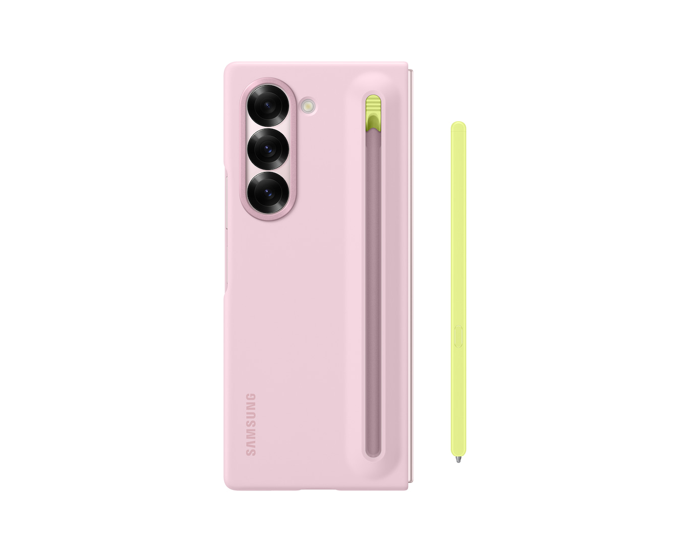 Original Samsung Galaxy Z Fold6 Silicone Case Slim S Pen Case Standing Cover With S pen For Galaxy Z Fold 6 Phone Case - Image 2