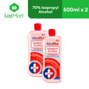 Alcoplus 70% Isopropyl Alcohol 500ml - Pack of 2s