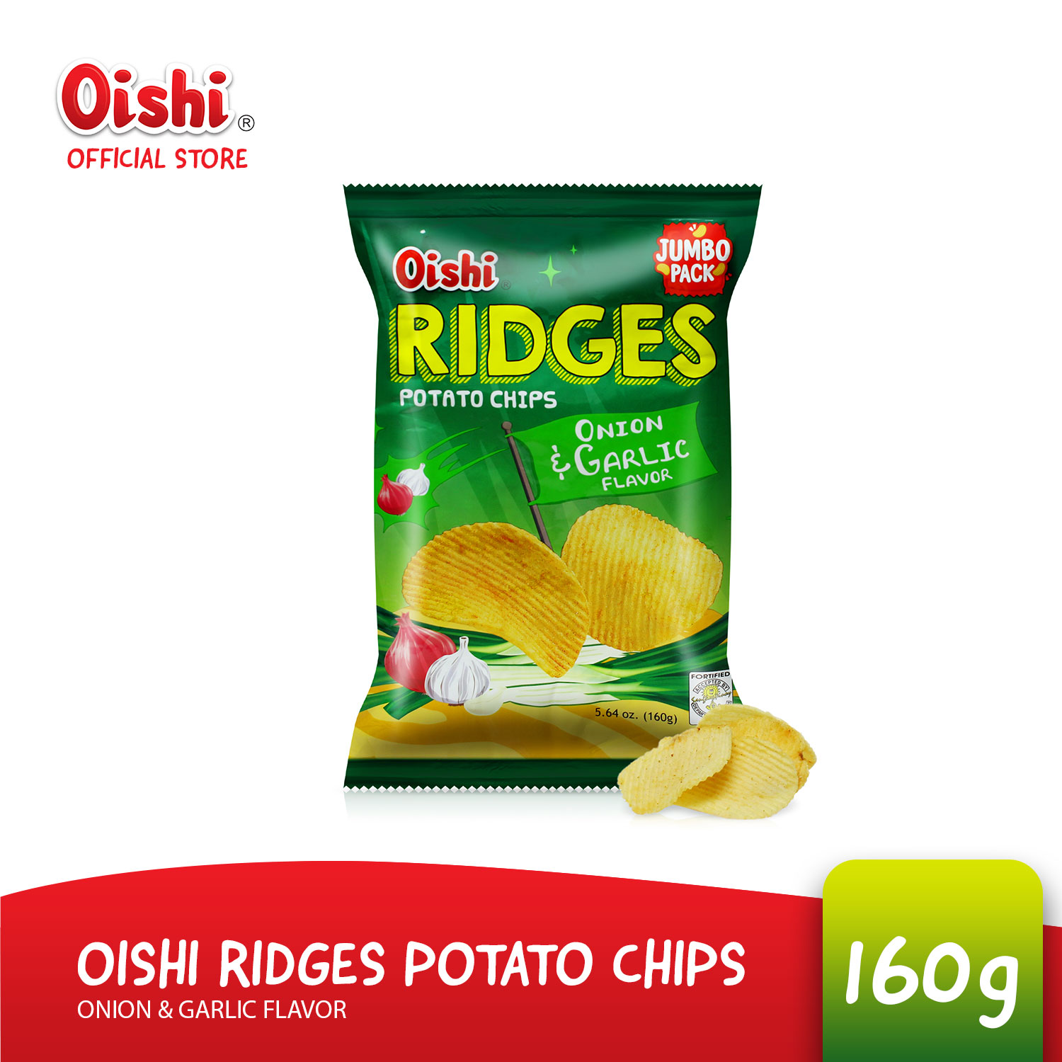Oishi Ridges Potato Chips Barbecue Flavor Snacks 60g atelieryuwa.ciao.jp