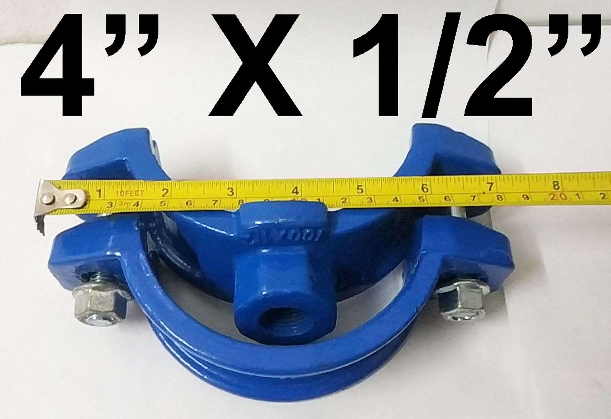 Cast iron store saddle clamp