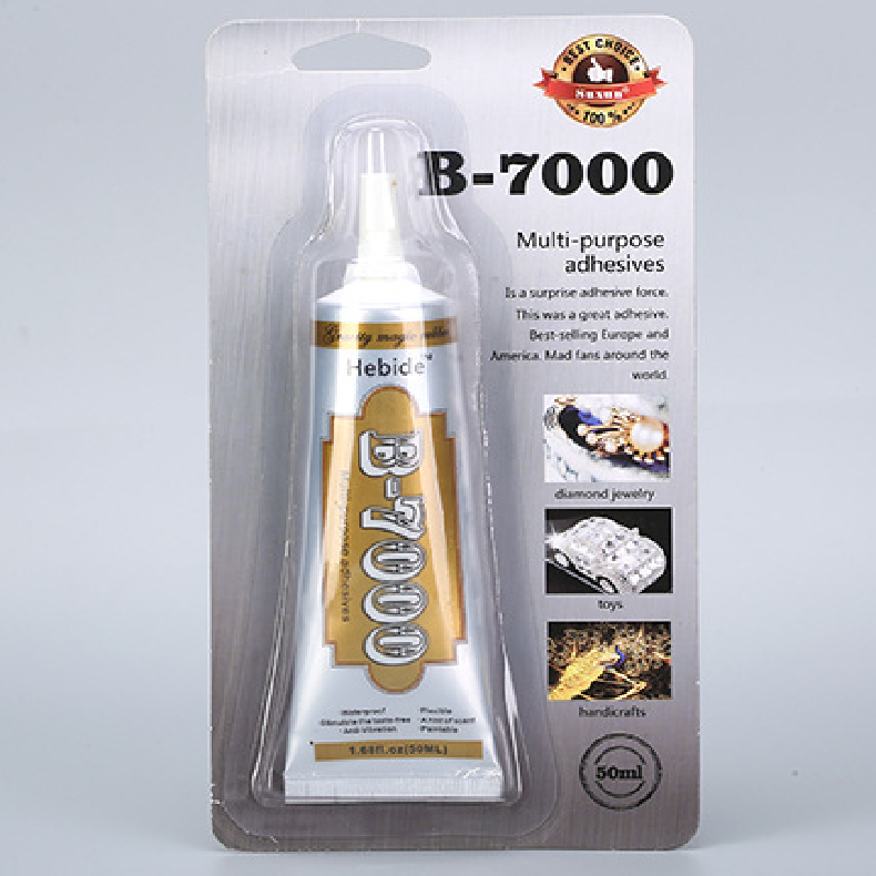 B7000 Jewelry Glue Clear for Rhinestone, Cridoz 3.7 fl oz Craft Adhesive  Glue with Precision Tip Multi Function Fabric Glue for Metal Stone