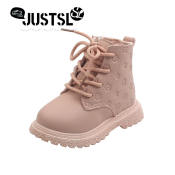 JUSTSL Kids Martin Boots - Fashionable Shoes for Boys and Girls