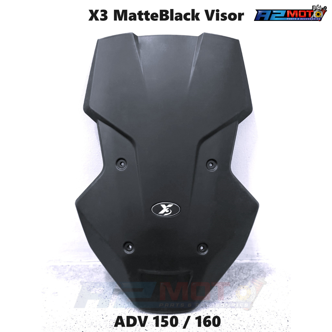 X3 SEC Honda ADV 150 VISOR BATMAN GARNISH SET WINDSHIELD NOSE AIR