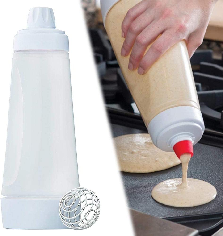 Pancake Batter Dispenser 1000ml Batter Mixer Bottle Cupcake Pancake Crepe  Donut Making Tool Kitchen Dessert Gadget