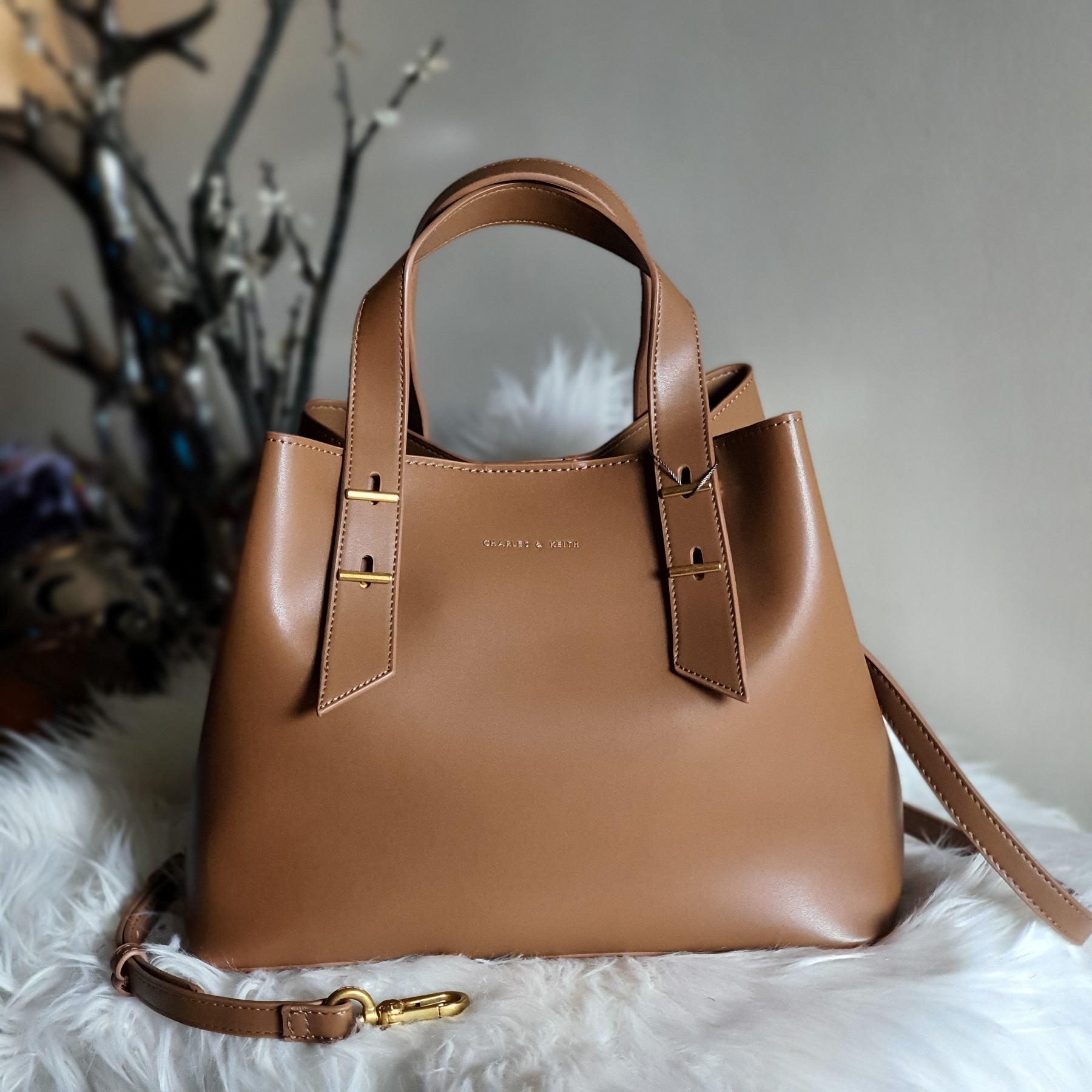 Charles and keith online slouchy bag