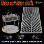 BBQ GRILL / GRATE TYPE CAST IRON  HEAVY DUTY CHARCOAL FUELED