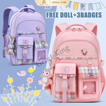 Cute Cartoon Princess Backpack for Kids 6-14 Years Old