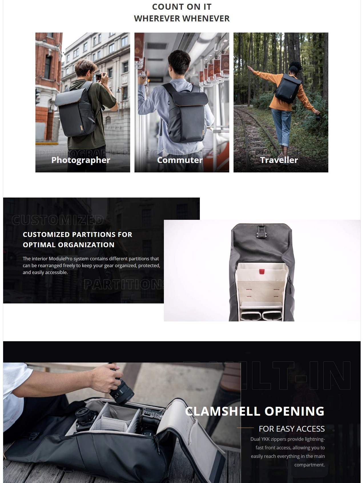 PGYTECH OneGo Air (20L/25L) Camera Backpack Bag with Hidden PGYTECH OneGo Air (20L/25L) Camera Backpack Bag with Hidden
