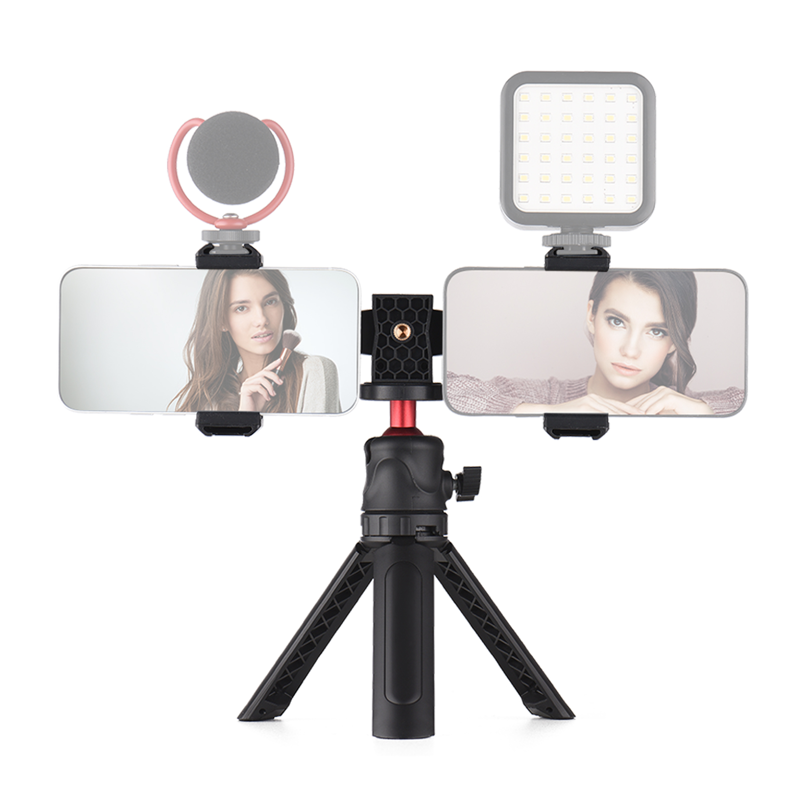 dual phone tripod