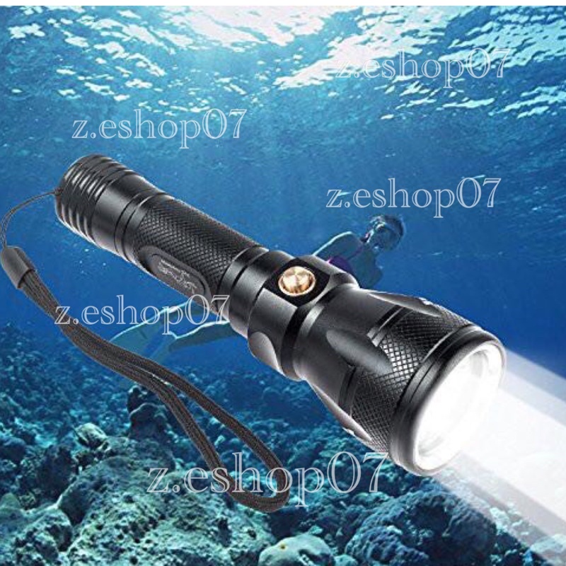 Waterproof flashlight shop for diving