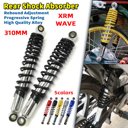 PMShop Rear Shock Absorber Set for Xrm/Wave/Tmx Motorcycles