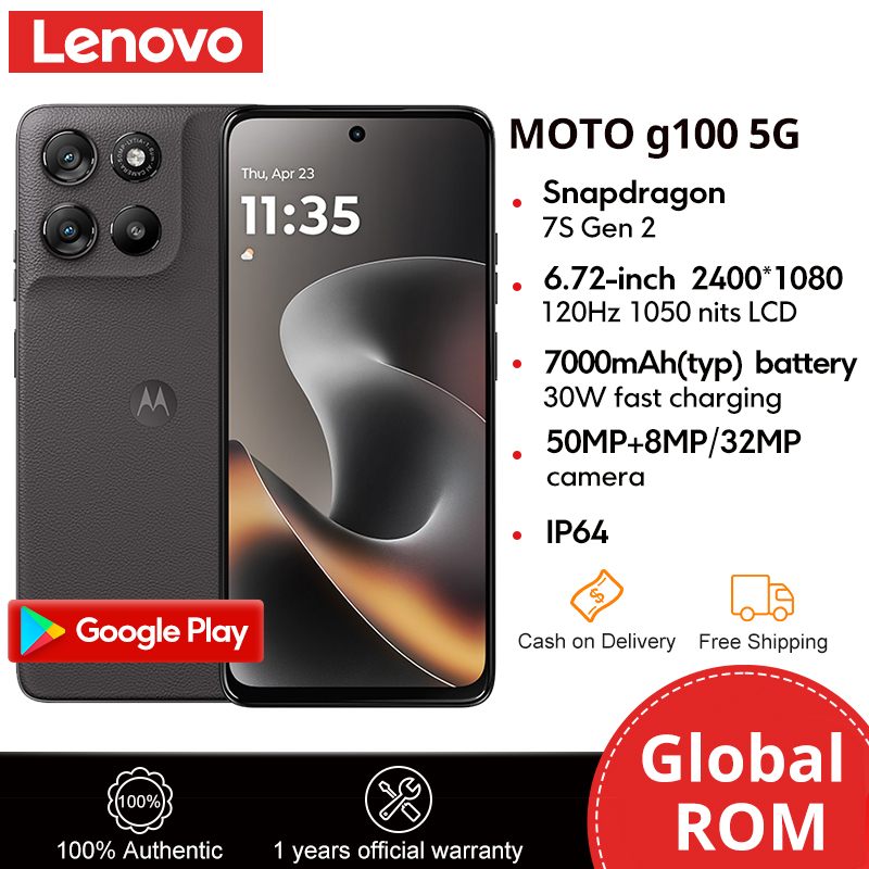 Lenovo Motorola Moto g100 5G Qualcomm Snapdragon 7s Gen 2 Android15 Side fingerprint 7000mAh battery 6.72-inch LCD screen with 120Hz refresh rate Phone Global ROM - Image 2