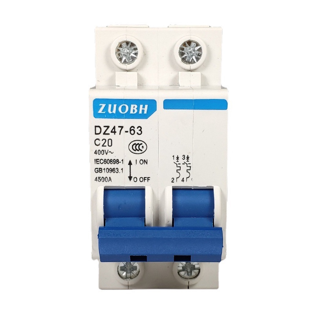 DZ47-63 Economic 2P AC Circuit Breaker - 10A to 63A