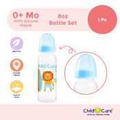 Child Care 8oz Round Baby Bottle For Boy, by Pc