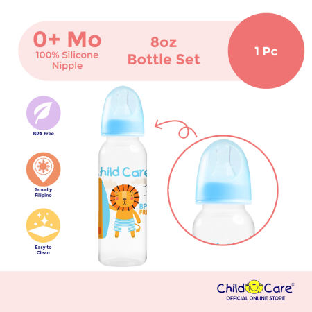 Child Care 8oz Round Baby Bottle For Boy, by Pc