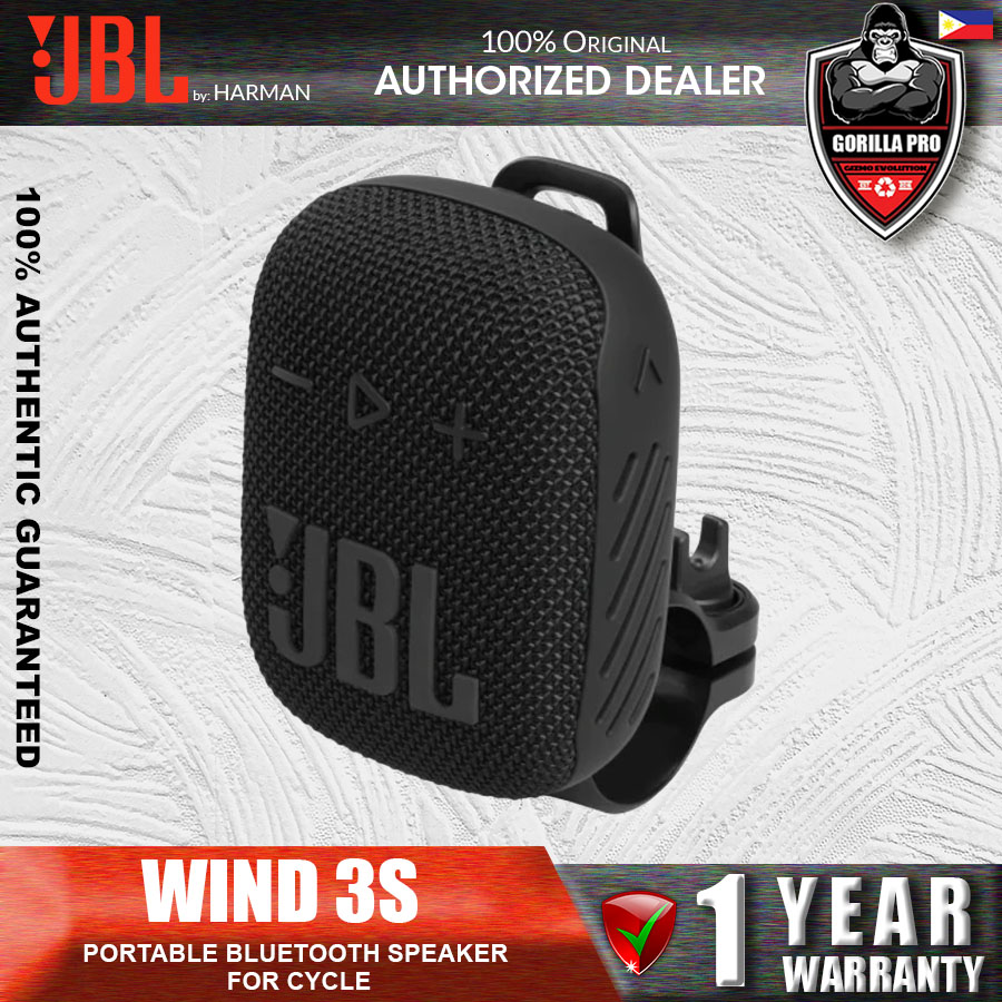 JBL Wind 3s Portable Waterproof Bluetooth Speaker for Cycles - JBL Store PH