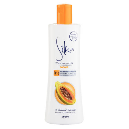 Silka Papaya Whitening Lotion SPF6 200ml