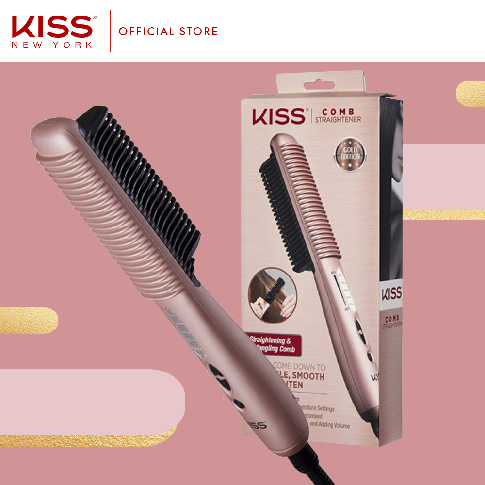 kiss comb straightener brush