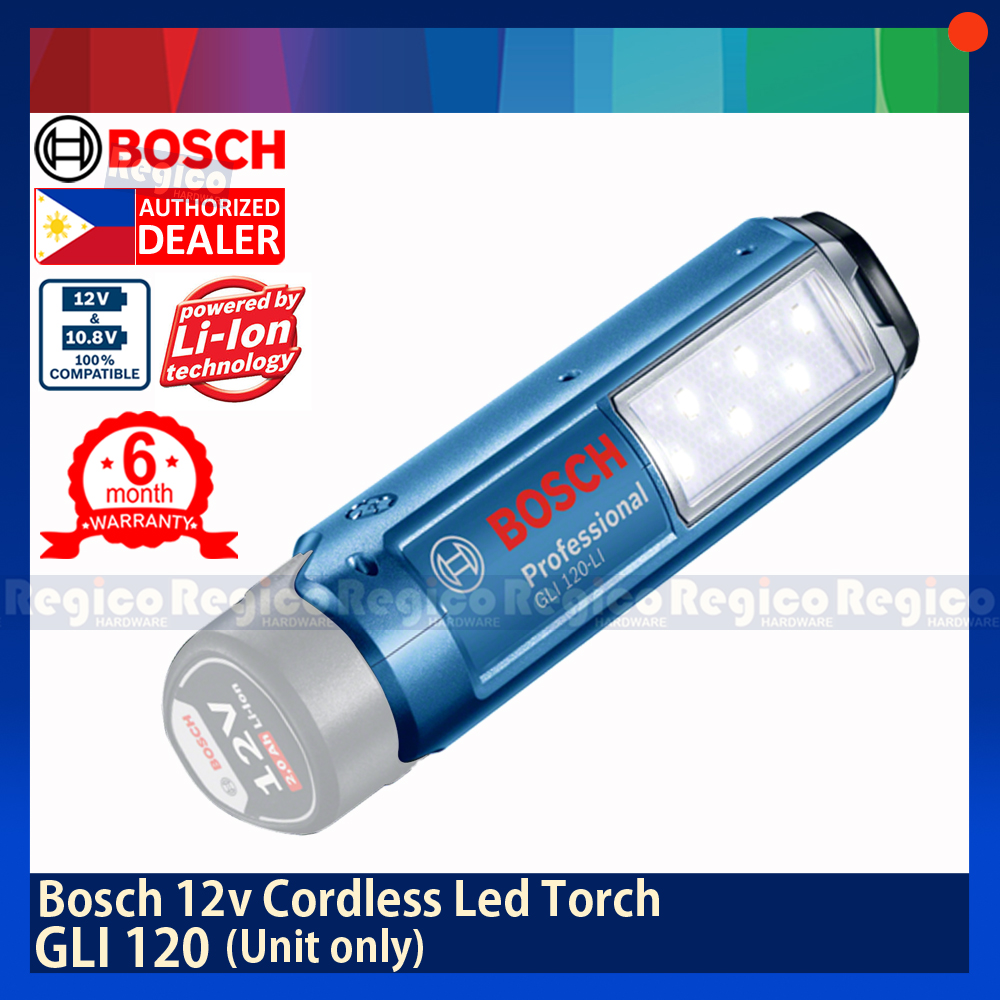 Bosch – Lampe De Poche Gli120-l Universelle Rechargeable, Gli120