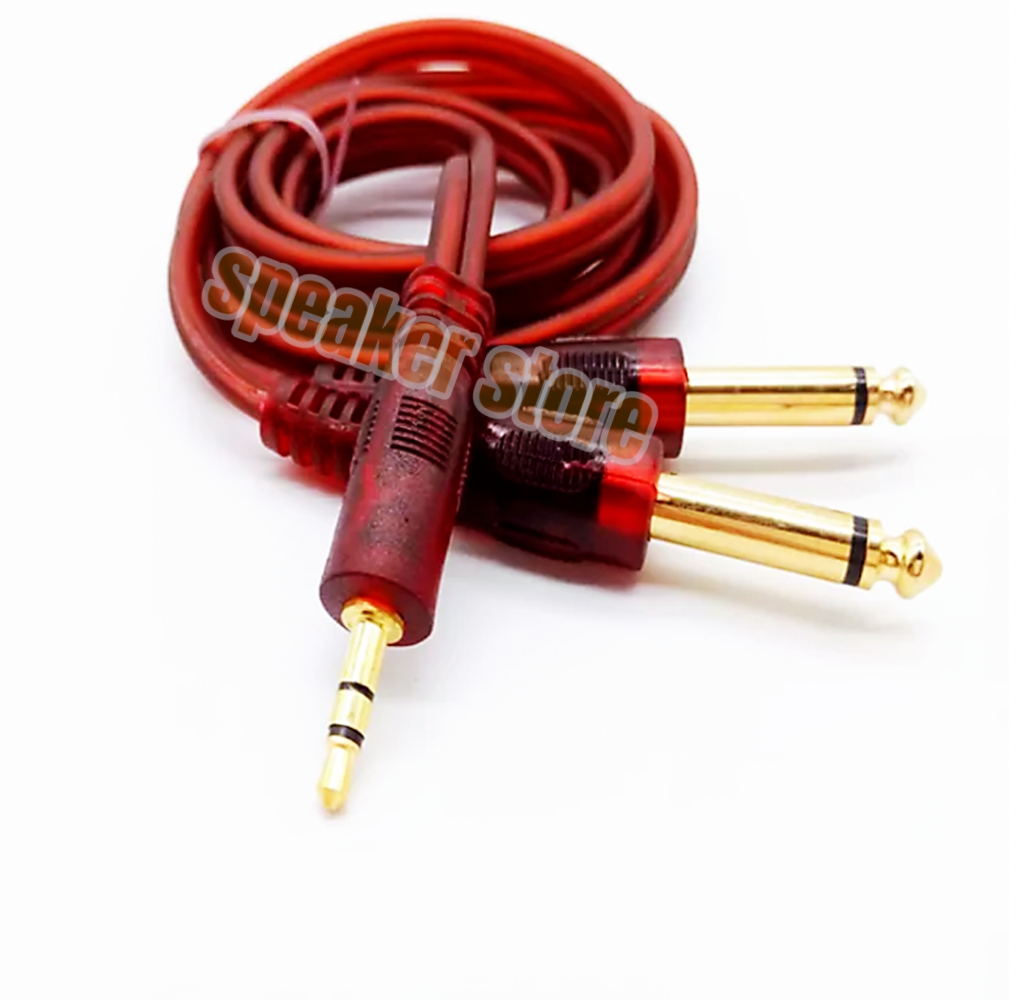 Techvik AUX Cable 3 m 3 Mtr 3.5mm to 6.35mm Male to Male Audio Mixer  Amplifier To - Techvik 