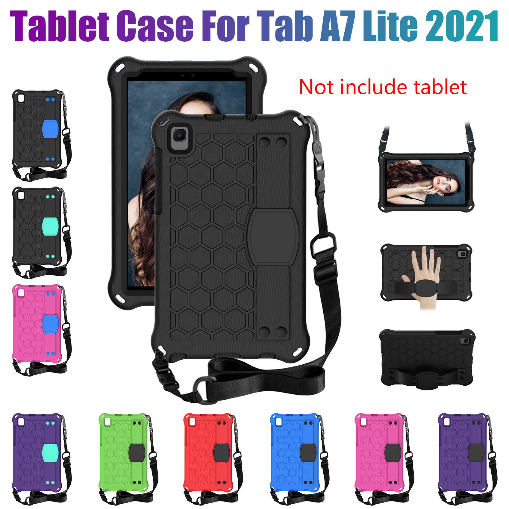 Tablet Case for Samsung Galaxy Tab A7 Lite 8.7 2021 T220/T225 Tablet  Anti-Drop Case Tablet Stand for Office | Lazada Indonesia