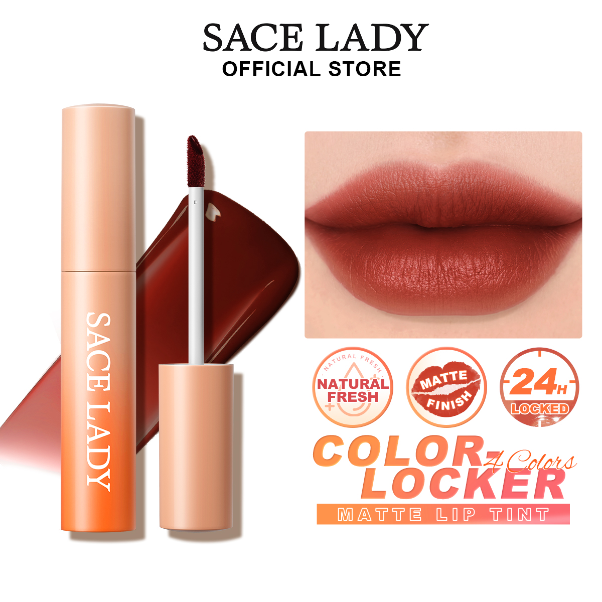 Discount on Sace Lady  shoes - SKU: Sace Lady Liptint Matte  Long Lasting Matte Finish Highly Pigmented Lipstick Makeup Cosmetic