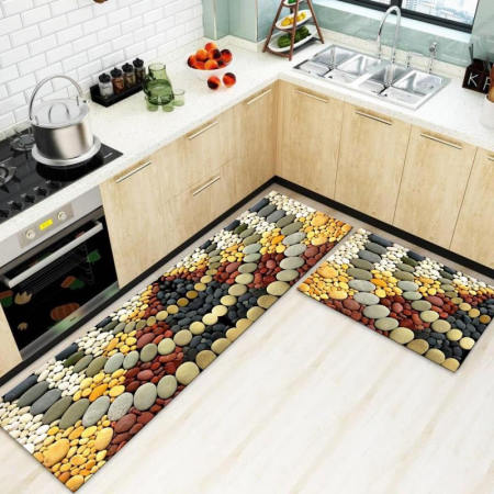 Printed Non-Slip Kitchen Floor Mat, 40x120cm by 