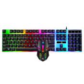 RGB Backlit Gaming Keyboard Mouse Combo for Laptop PC