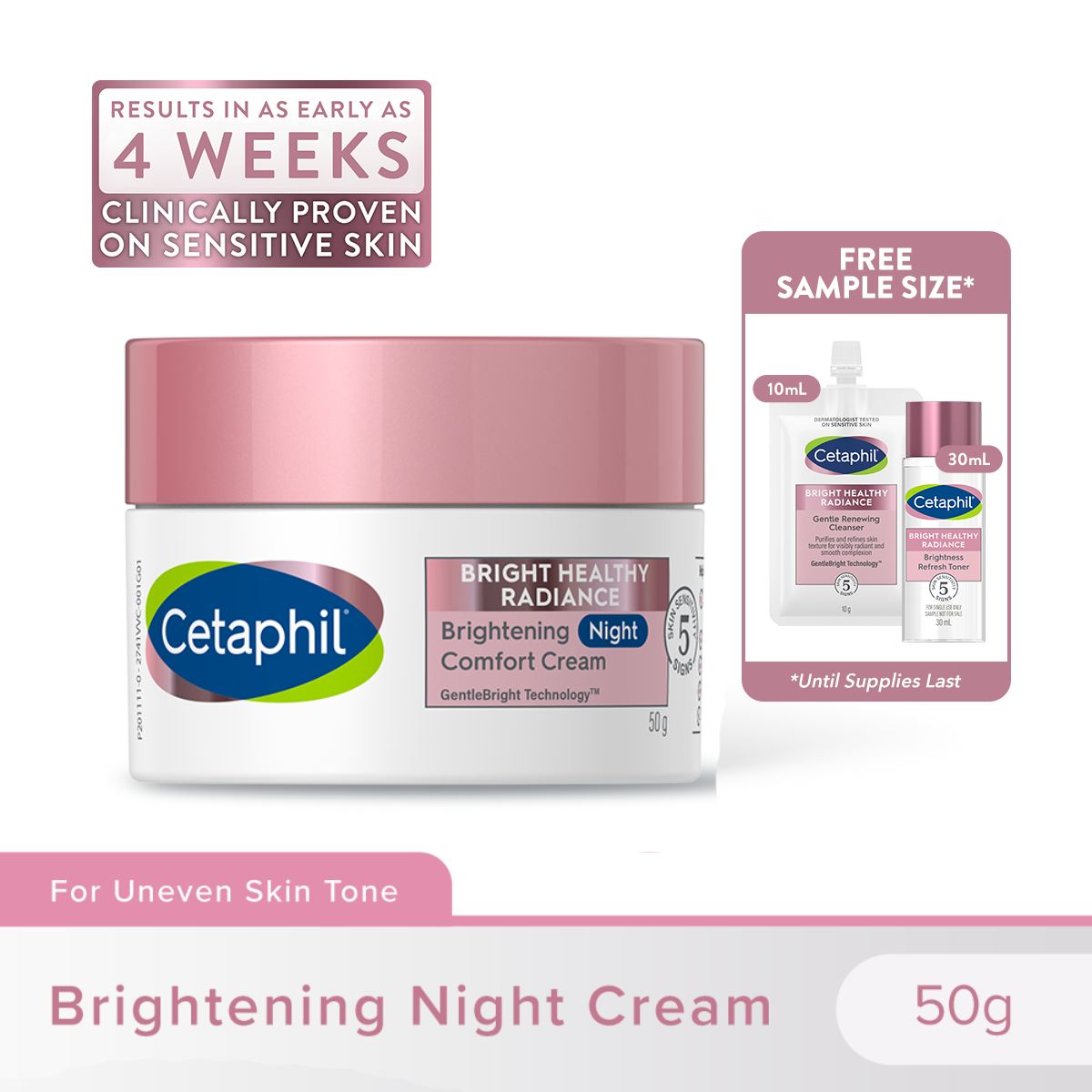 Cetaphil Brightening Night Comfort Cream 50g