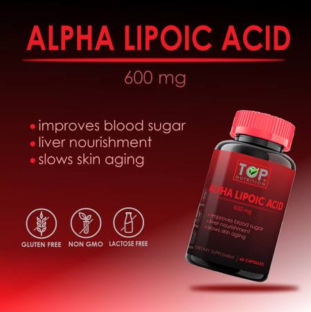 TOP Alpha Lipoic Acid 600 mg ALA