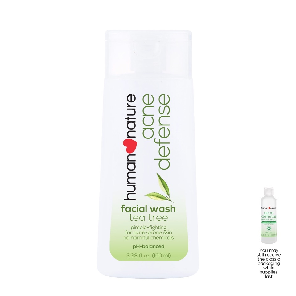 human nature tea tree facial wash