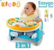 3-in-1 Foldable Booster Seat for Baby - Easy Travel Solution