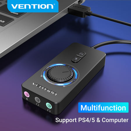 Vention USB Sound Card Adapter with Volume Control