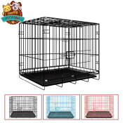 Foldable Pet Cage with Poop Tray by 