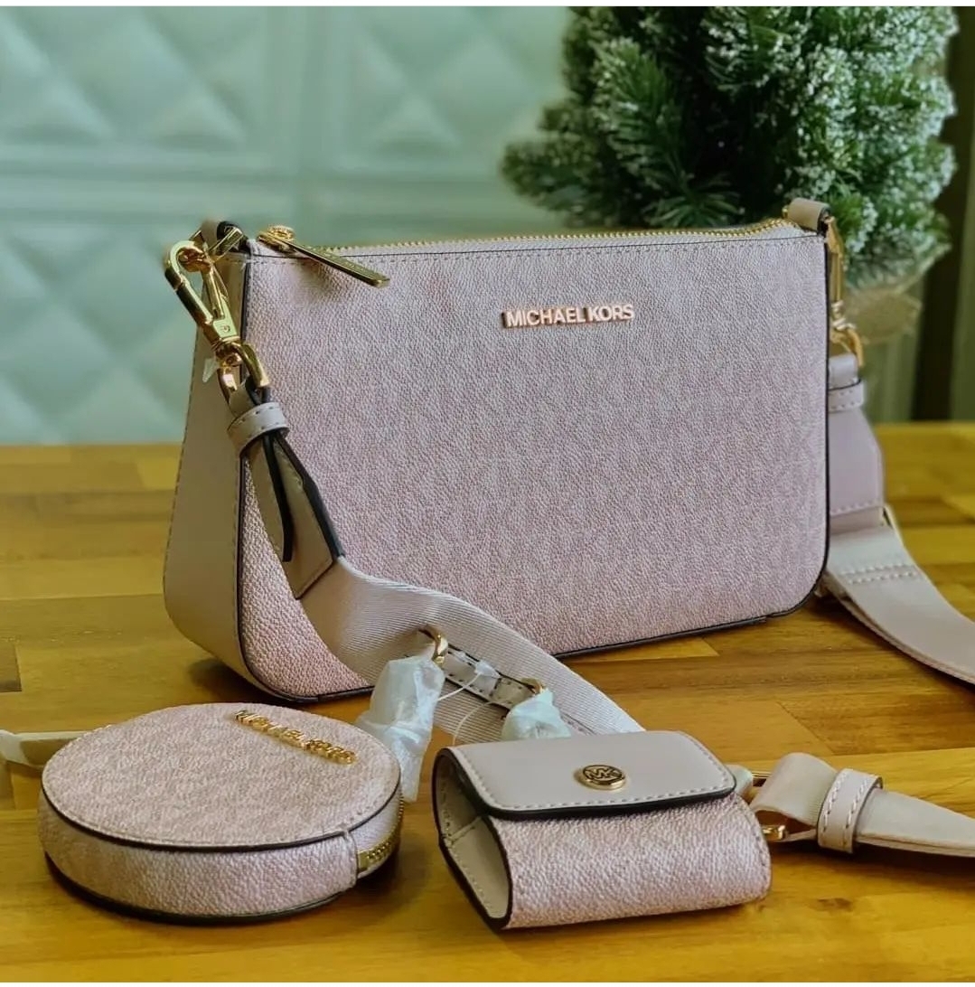 Michael Kors 32T6TTVE9T Women's Wallet Antique Rose Pink Calf-Skin Lea –  AmbrogioShoes