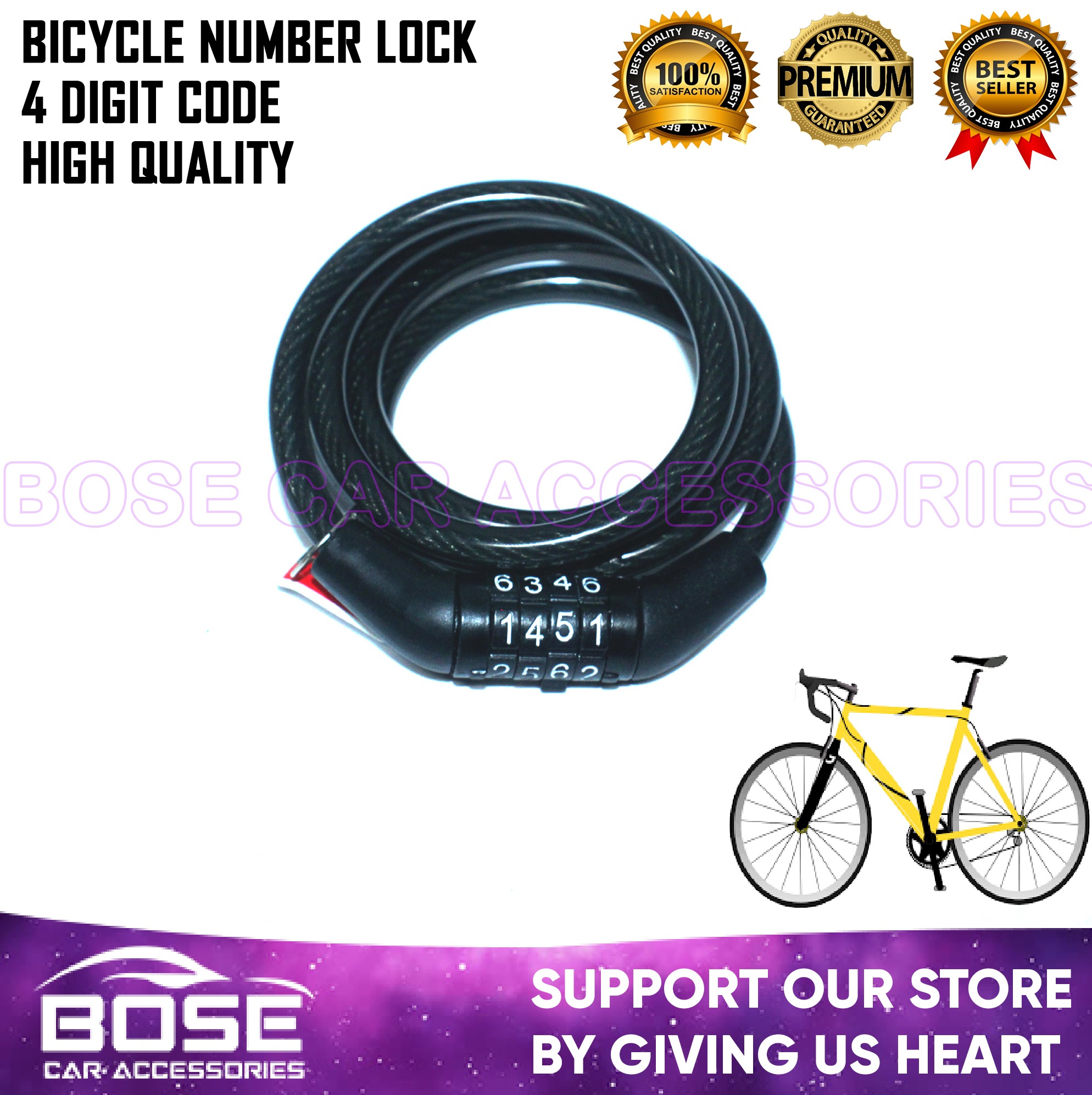 Buy Bicycle Lock Colored online | Lazada.com.ph