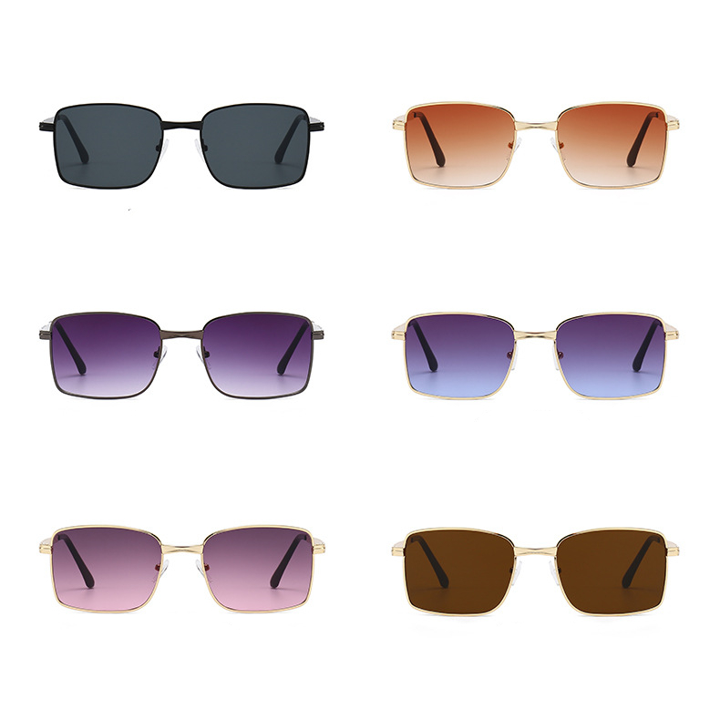 Retro Sunglasses Square Fashion Eyeglasses High -definition Anti