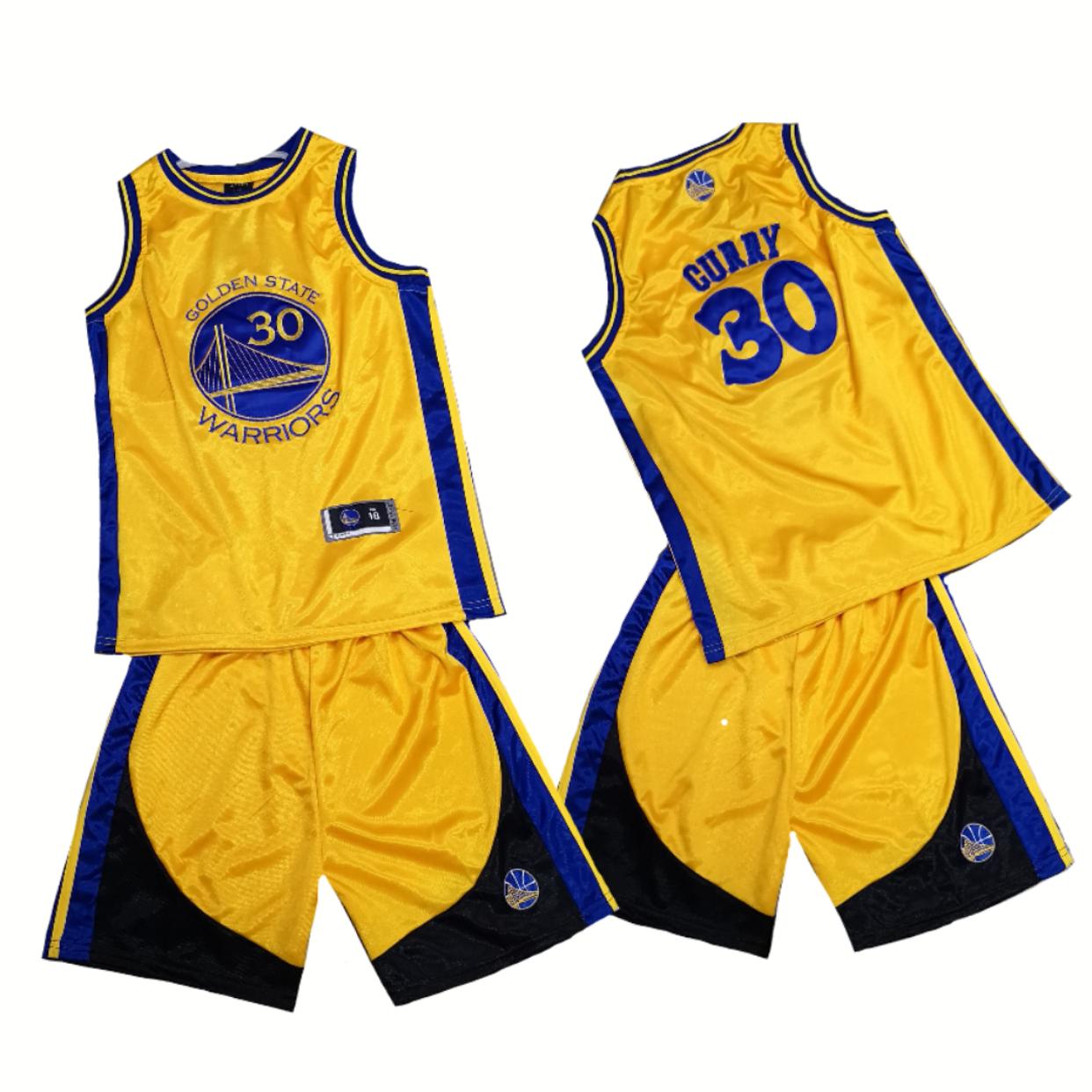 curry jersey and shorts