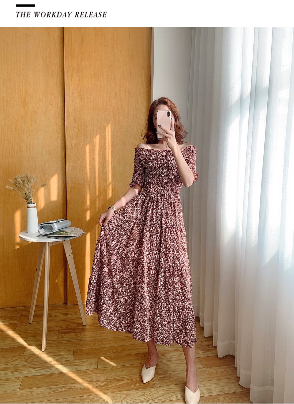 Korean Style Retro Long Black Cotton Maxi Dress With High Print Slim Fit  For Womens Casual Party And Vintage Flower Clothing 2023 From Georgianary,  $27.37 | DHgate.Com