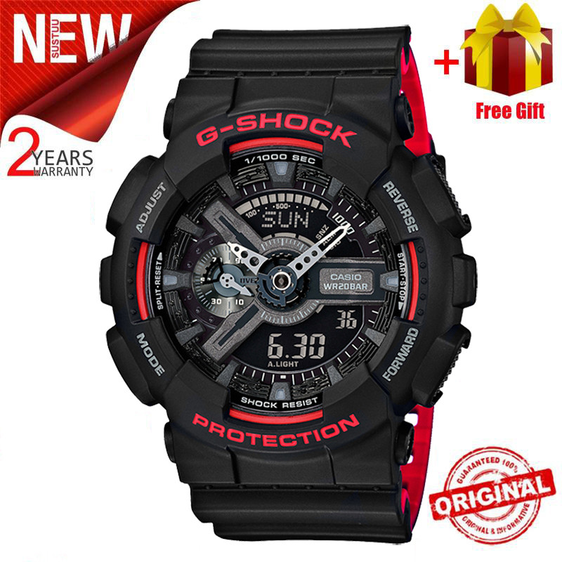 Original OEM G Shock GA100 Men Sport Watch Dual Time Display 200M