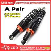 Universal Adjustable Motorcycle Rear Shock Absorbers - 250mm/310mm