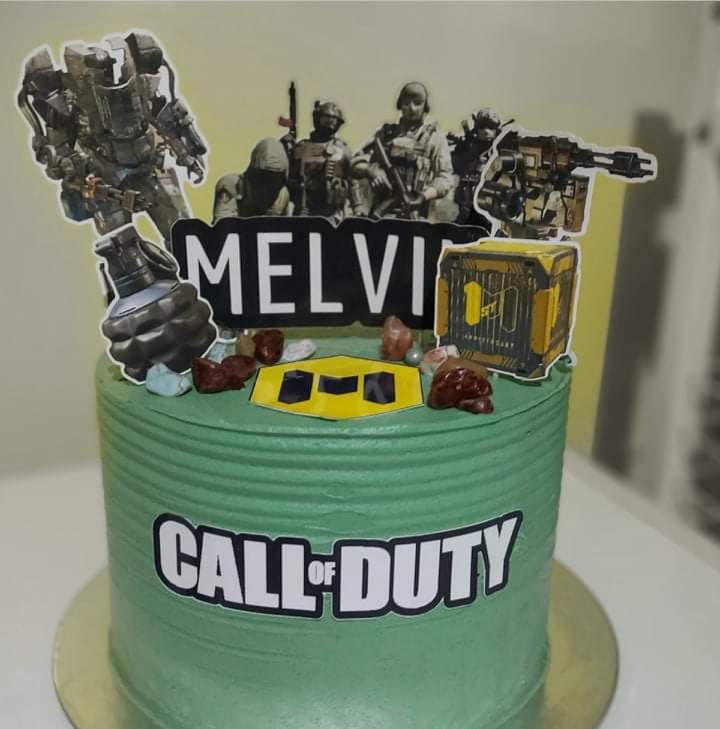 Buy Call of Duty Black Ops IV Edible Cake Topper Personalized Birthday 1/2  Size Sheet Decoration Party Birthday Sugar Frosting Transfer Fondant Image  Online at desertcartEGYPT