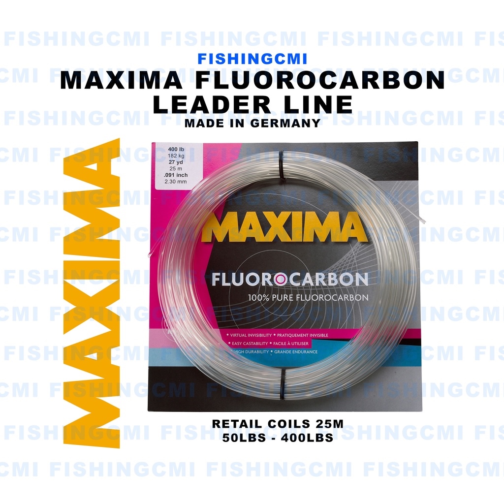 MAXIMA LINE 100 METER SPOOL 2lbs to 20lbs fishingcmi nylon germany