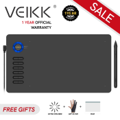 VEIKK A15pro Graphics Tablet with Battery-Free Stylus and Shortcut Keys