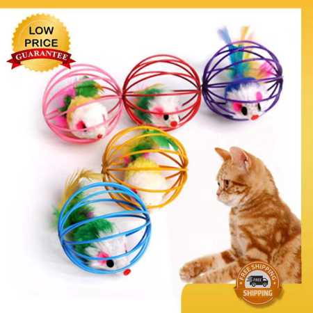 Doge.Pet False Mouse Cat Toy in Rat Cage Ball