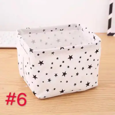 Fun Life Nordic style fabric storage basket Cotton Linen Creative Storage box (10)